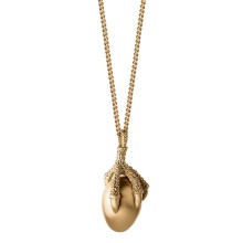 Lange Halskette mit original Messinganhänger aus der Fossil Kollektion