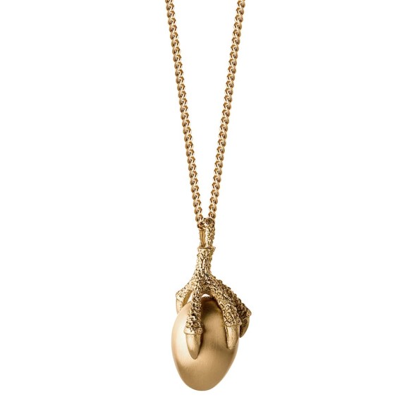 Künstlerische Halskette aus Messing aus der Fossil Kollektion von ORSKA Schmuck