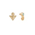 Zarte asymmetrische Ohrringe aus der Gelato-Kollektion von ORSKA Jewelry