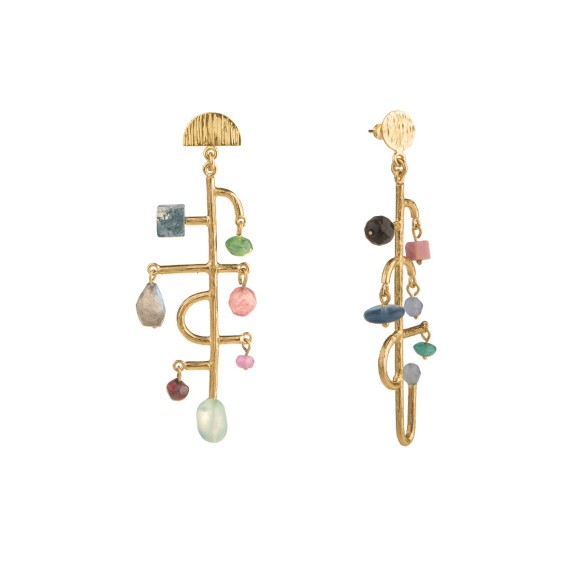 Hängeohrringe mit Steinen ORSKA Schmuck