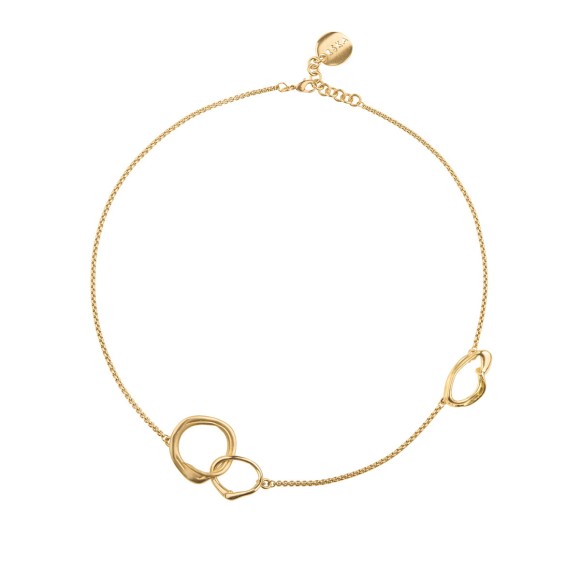 Hellgoldene Halskette aus der New Stone ORSKA Schmuckkollektion