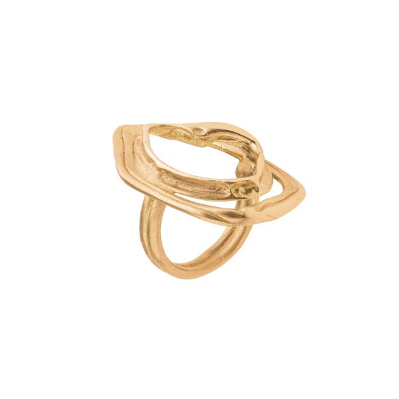 Hellgoldring aus der New Stone Orska Schmuckkollektion