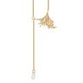 TN32 zarte Halskette mit Goldkristall aus der Thuja Kollektion von ORSKA Schmuck