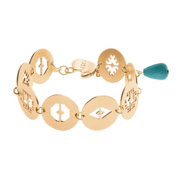 Durchbrochenes Armband mit Stein aus der Peru-Kollektion, Orska-Schmuck