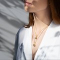 Eine zarte Halskette mit Diamantanhänger der Schmuckmarke ORSKA