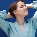 Goldene Creolen, Machina-Kollektion, Schmuck von Anna Orska
