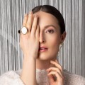Schwarz-weißer Onyxring aus der Parer-Kollektion, Orska-Schmuck