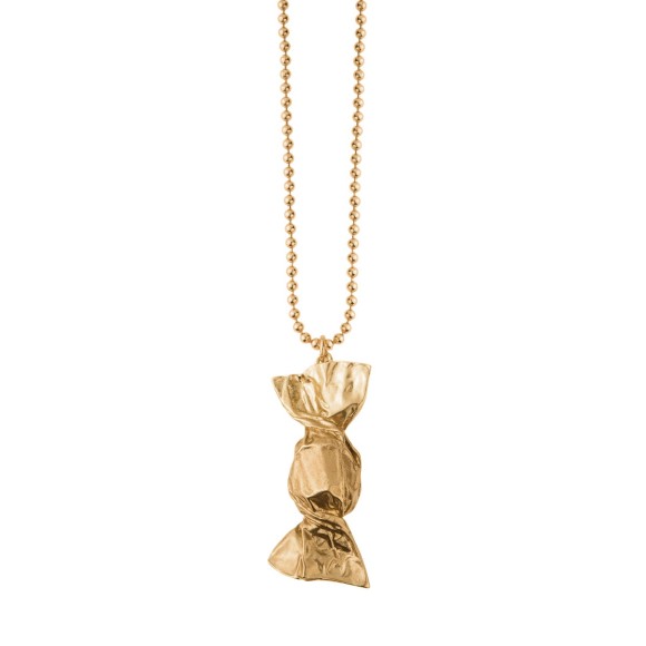 Goldkette mit Bonbonanhänger, LOVE Kollektion, ORSKA Schmuck
