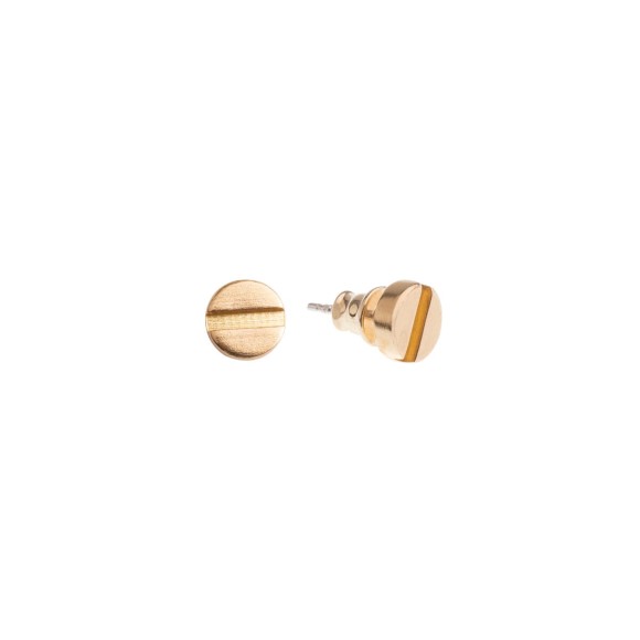 Zarte schraubenförmige Ohrringe aus der Machiny-Kollektion, ORSKA-Schmuck