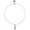 Herrenhalskette in Braun, Lava-Kollektion, Orska-Schmuck