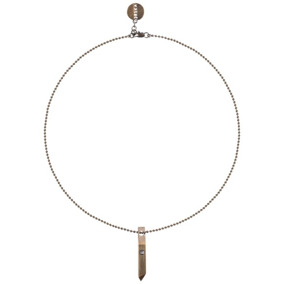 Herrenhalskette in Braun, Lava-Kollektion, Orska-Schmuck