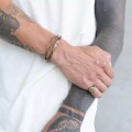 Industrielles Herrenarmband aus der Lava-Kollektion, Orska-Schmuck