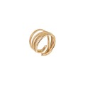 Breiter, goldener Ring mit Kiefernnadeln ORSKA