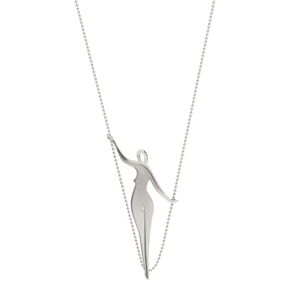 Künstlerische Halskette aus der Body-Kollektion BN46-4 - ORSKA Schmuck