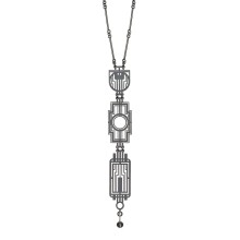 Graphit, geometrische Halskette aus der Eternal-Kollektion