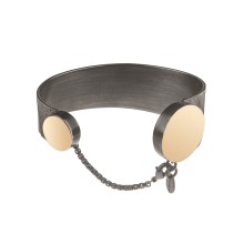 Elegantes, zweifarbiges Kettenarmband aus der Moon Kollektion