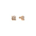 Vergoldete Ohrstecker mit ungeschliffenen Diamanten aus der Verum Kollektion von ORSKA Schmuck