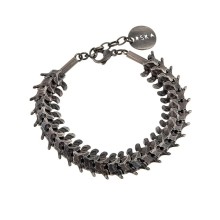 Schlangenring-Armband aus dunklem Messing aus der Fossil Kollektion