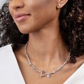 Silberkette mit ungeschliffenen Diamanten aus der Verum ORSKA Kollektion