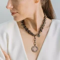 Kette, Messinghalskette mit Münzanhänger aus der Ducats-Kollektion der Schmuckmarke ORSKA
