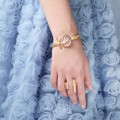 Starres Armband mit geschliffenem Kristall ORSKA
