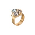 Ring mit Perlen und Kristallen ORSKA