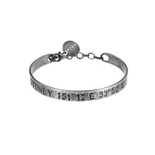 Silbernes, personalisiertes Armband aus der Machina Kollektion