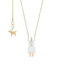Halskette „Dame mit Hund“ aus der Machina Kollektion
