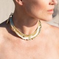 Kurze Goldkette für ein kleines Dekolleté – ORSKA Schmuck