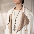 Künstlerische Halskette mit Uhrwerk aus der Vintage-Kollektion – VN68 – Orska Schmuck