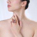 Goldring mit Cognac-Bernstein aus der Baltica BTP68-2-Kollektion