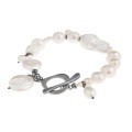 Silberarmband mit unregelmäßigen Perlen aus der Parer PRA72-1 ORSKA Kollektion