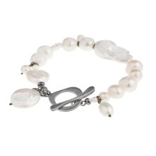 Silberarmband mit unregelmäßigen Perlen aus der Parer Kollektion