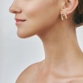 Goldene Ohrringe - Hufeisen aus der Holos-Kollektion HOK24- 1 ORSKA