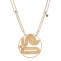 Lange Halskette mit rundem Anhänger aus der Holos-Kollektion HON78-1 ORSKA
