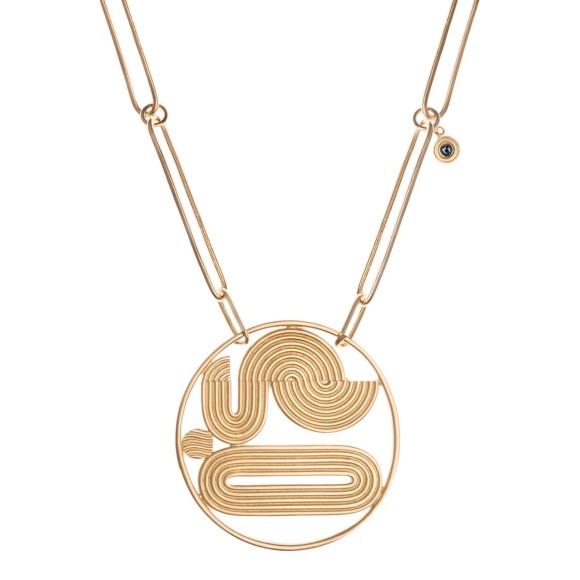 Lange Halskette mit rundem Anhänger aus der Holos-Kollektion HON78-1 ORSKA