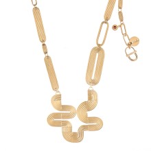 Originelle Halskette mit einem roten Kristall aus der Holos Kollektion