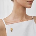 Goldnadel mit grauem Kristall aus der Holos HOB14-2 ORSKA Kollektion