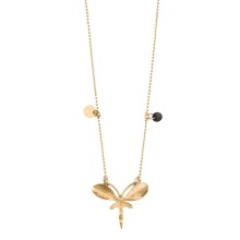 Goldene Halskette mit Libellenanhänger aus der Bery-Kollektion