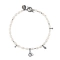 Elegante Halskette mit Perlen und Silberanhängern aus der Soda SN86-2 ORSKA Kollektion