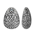 Symmetrische, ovale Ohrringe mit blauem Zirkon aus der Marokko-Kollektion MRK48-1 ORSKA