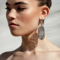 Durchbrochene Ohrstecker mit blauem Zirkon aus der Marokko-Kollektion MRK48-2 ORSKA