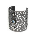 Breites, durchbrochenes Armband mit Kristall, hergestellt in Marokko von ORSKA