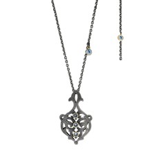Lange Halskette mit originellem Anhänger und Zirkonen aus der Marokko Kollektion