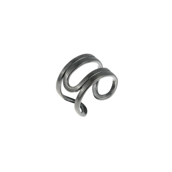 Dunkler, offener Ring aus der Machina Kollektion INP28-1 ORSKA