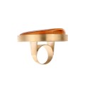 Cognac-Ring mit Bernstein aus der Baltica BTP98- ORSKA-Kollektion