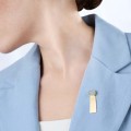 Oryginalny, złoty pin z ceramiką z kolekcji Monumental  MTB26- ORSKA