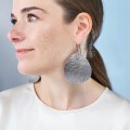 Große, dunkle Ohrringe aus der Moon Kollektion MOK32-7 ORSKA