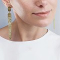 Lange goldene Ohrstecker aus der Moon-Kollektion MOK34-1 ORSKA