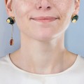 Runder Bernsteinohrring aus der Baltica BTK24-3 ORSKA-Kollektion